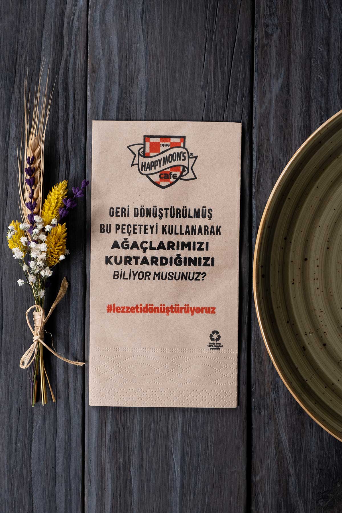25*33 Салфетка с принтом || MyPeçete